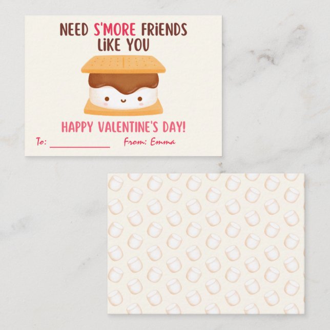Need S'More Friends Like You Valentine's Day Card (Front/Back)