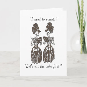 Need to Vomit/Eat Cake: Skin & Bones Speak Series Card