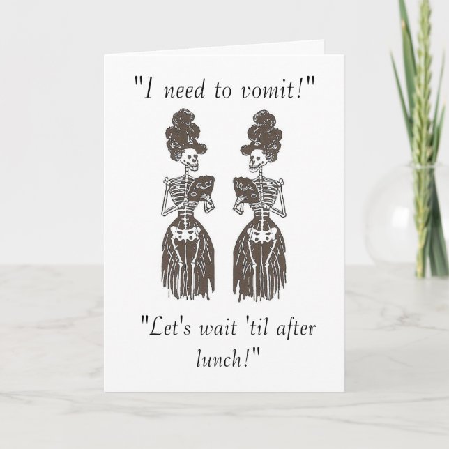 Need to Vomit: Skin & Bones Speak Series Card (Front)