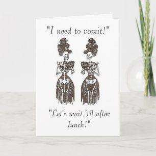 Need to Vomit: Skin & Bones Speak Series Card