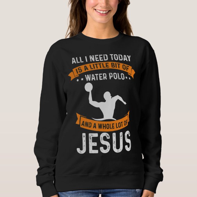 Need Triathlon And Jesus Christian God Love Swim S Sweatshirt (Front)