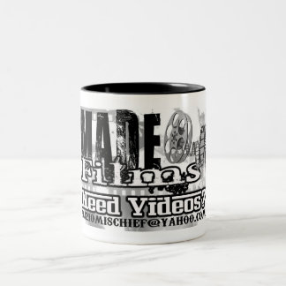 need videos made logo Two-Tone coffee mug