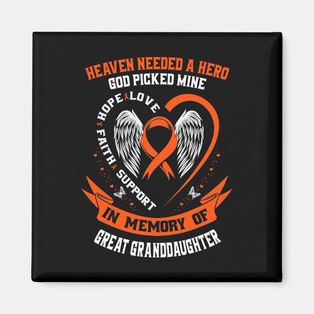 Needed A Hero God Picked Great Granddaughter Leuke Magnet (Front)