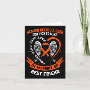 Needed A Hero God Picked My Best Friend Leukaemia Card