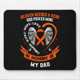 Needed A Hero God Picked My Dad Leukaemia Awarenes Mouse Pad