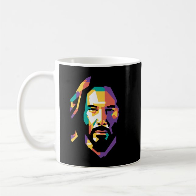 Needed Gifts Keanu Art Reeves Cute Graphic Gift Coffee Mug (Left)