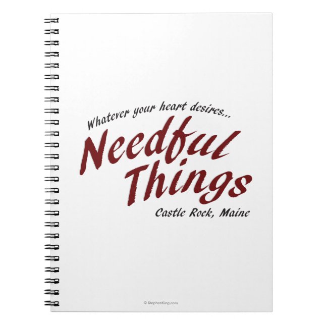 Needful Things Notebook (Front)
