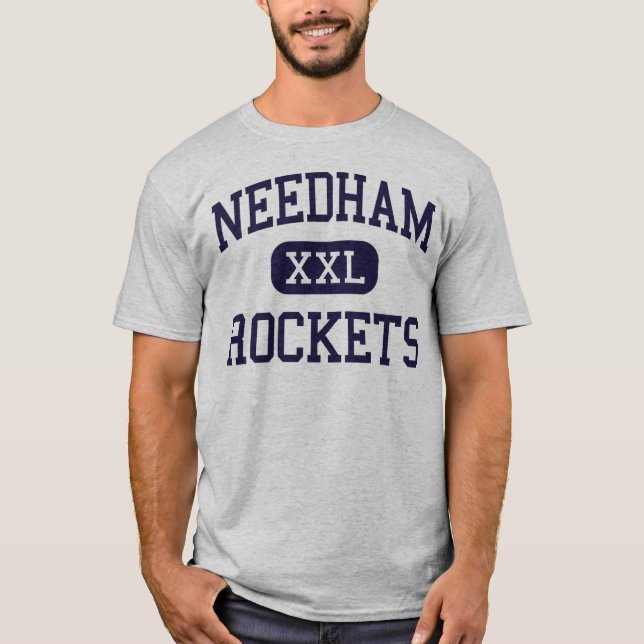 Needham - Rockets - High - Needham Massachusetts T-Shirt (Front)