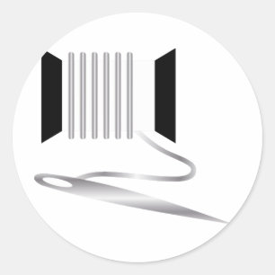 Needle and Thread Classic Round Sticker