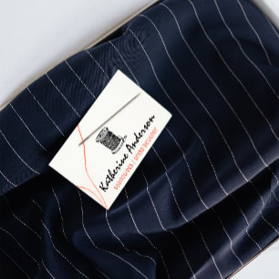 Needle & Thread Sewing Seamstress Business Card