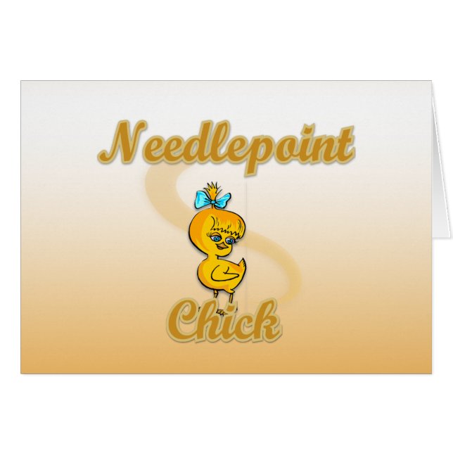 Needlepoint Chick (Front Horizontal)