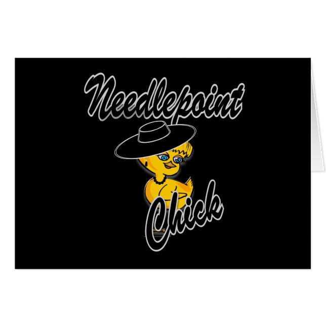 Needlepoint Chick #4 (Front Horizontal)