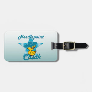 Needlepoint Chick #7 Luggage Tag