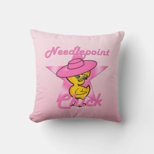 Needlepoint Chick #8 Cushion