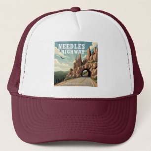 Needles Highway South Dakota Eagle Trucker Hat