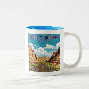 Needles Highway South Dakota Landscape Two-Tone Coffee Mug