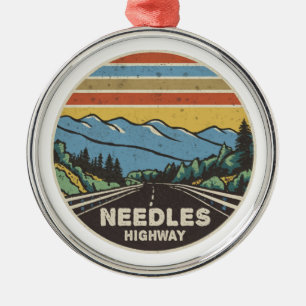 Needles Highway South Dakota Mountains Metal Ornament