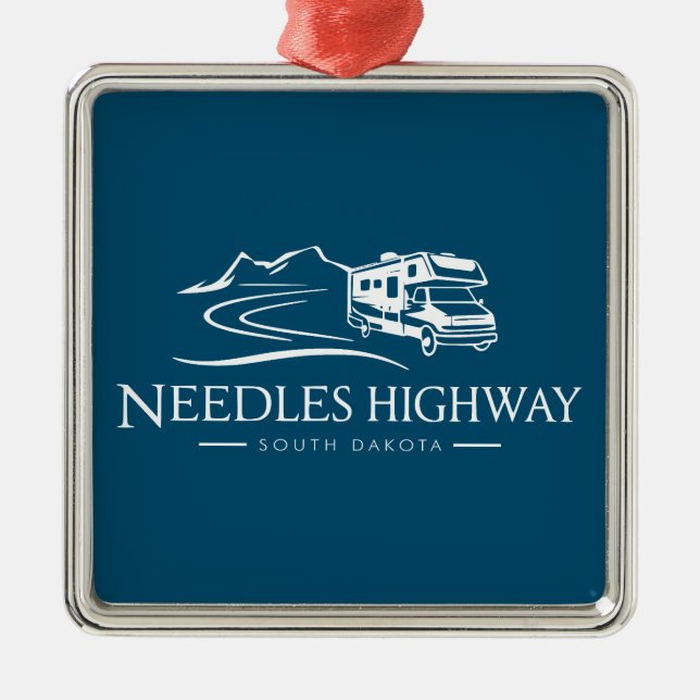 Needles Highway South Dakota Recreational Vehicle Metal Ornament (Front)