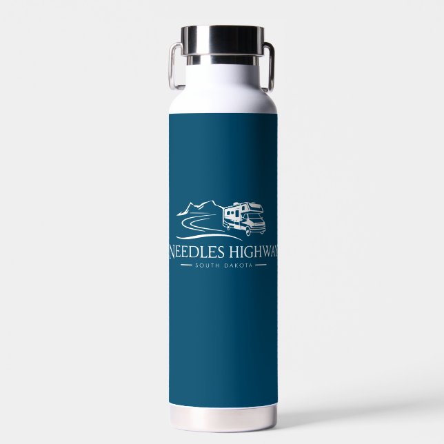 Needles Highway South Dakota Recreational Vehicle Water Bottle (Front)