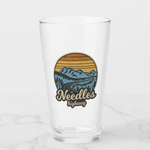 Needles Highway South Dakota Retro Glass