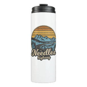 Needles Highway South Dakota Retro Thermal Tumbler