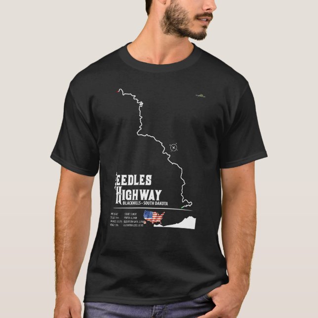 Needles Highway US87 USA Black Hills SD 03  T-Shirt (Front)