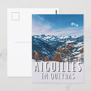 Needles in Queyras Station Postcard