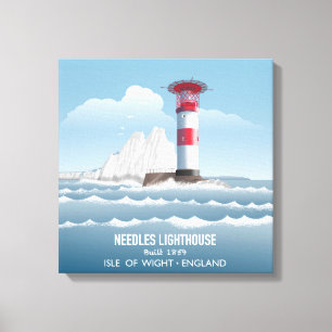 Needles Lighthouse Canvas Print