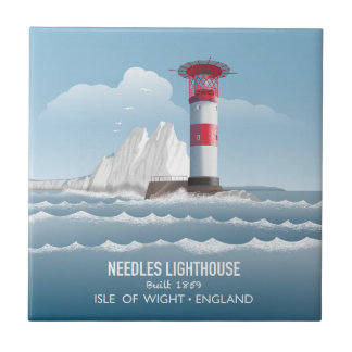 Needles Lighthouse Ceramic Tile