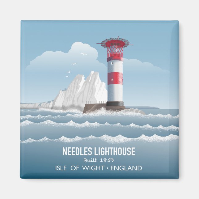 Needles Lighthouse Magnet (Front)