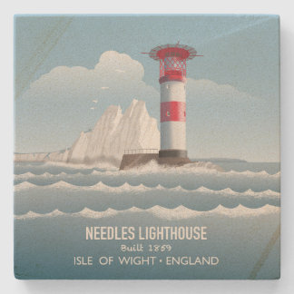 Needles Lighthouse Stone Coaster
