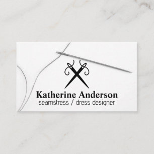 Needles & Thread Tailor Business Card