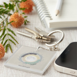 needlework_4_life on moon acrylic key ring