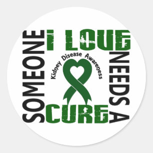 Needs A Cure 4 Kidney Disease Classic Round Sticker