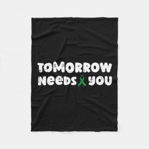 Needs You Mental Health Awareness Counsellor  Fleece Blanket