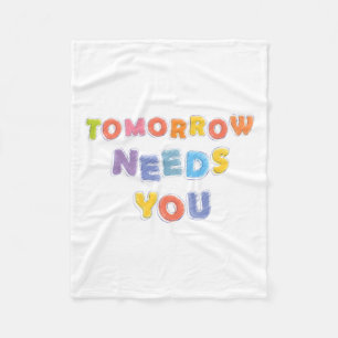 Needs You Mental Health Awareness Month Support  Fleece Blanket
