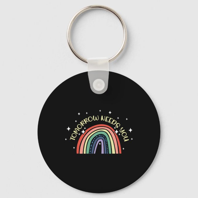 Needs You Mental Health Awareness Support  Key Ring (Front)