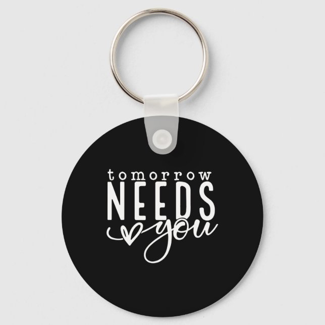 Needs You Mental Health Problems Awareness Month  Key Ring (Front)