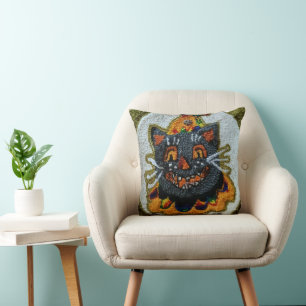 neele punch cat design pillow