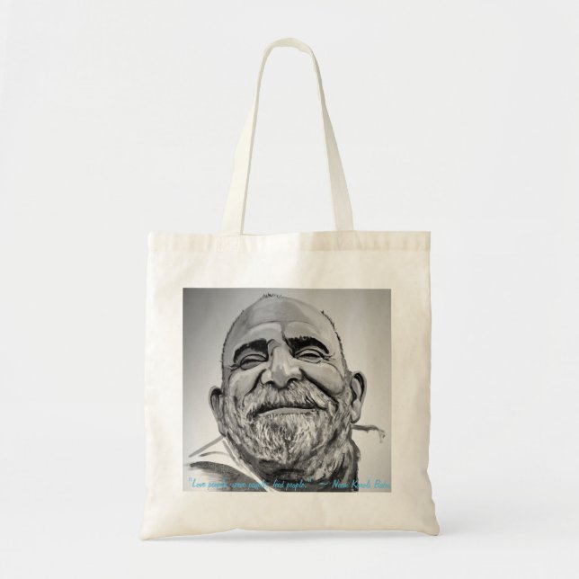 Neem Karoli Baba portrait tote bag (Front)