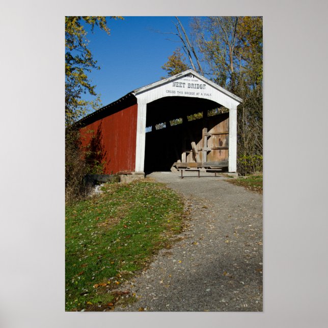Neet Covered Bridge Parke County IN Poster (Front)