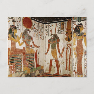 Nefertari is brought before the god postcard