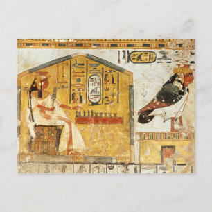 Nefertari playing senet postcard