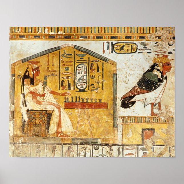 Nefertari playing senet poster (Front)