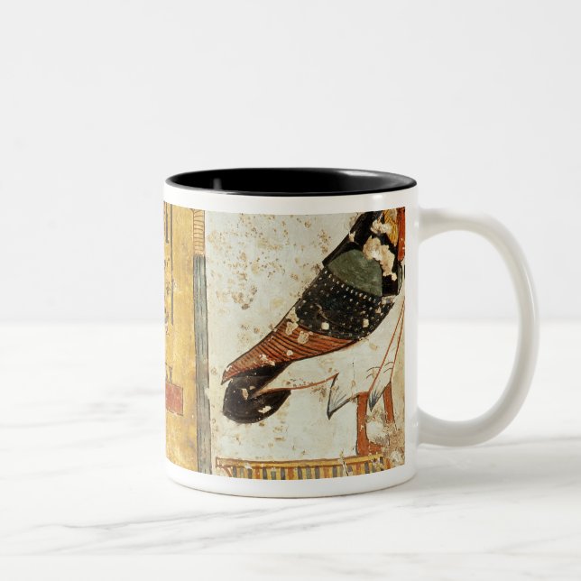 Nefertari playing senet Two-Tone coffee mug (Right)
