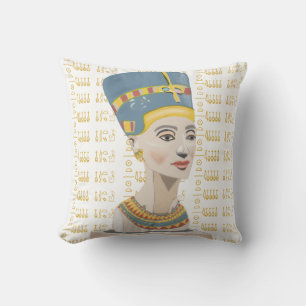 Nefertiti and Cartouche Cushion