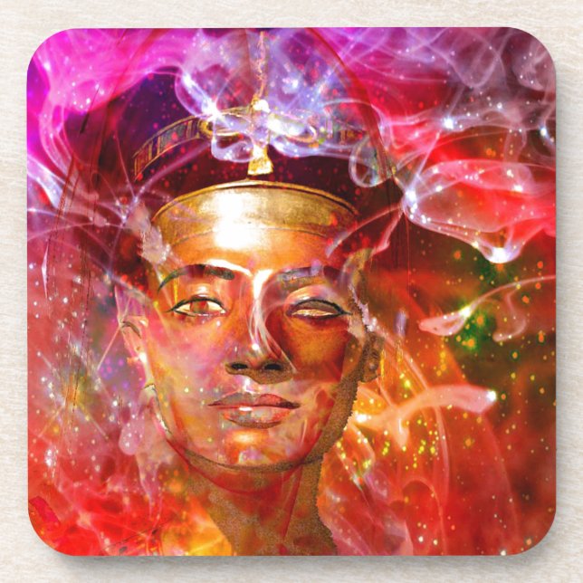 Nefertiti Egyptian queen Coaster (Front)