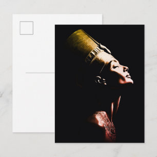 Nefertiti Egyptian Queen Minimalist Portrait Postcard