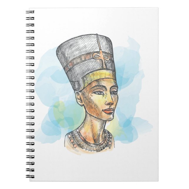 Nefertiti Illustration Notebook (Front)