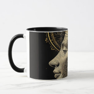 Nefertiti Modern Silhouette Line Art Mug
